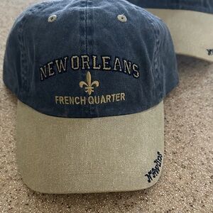 New Orleans French Quarter Baseball Hat - Blue and Khaki